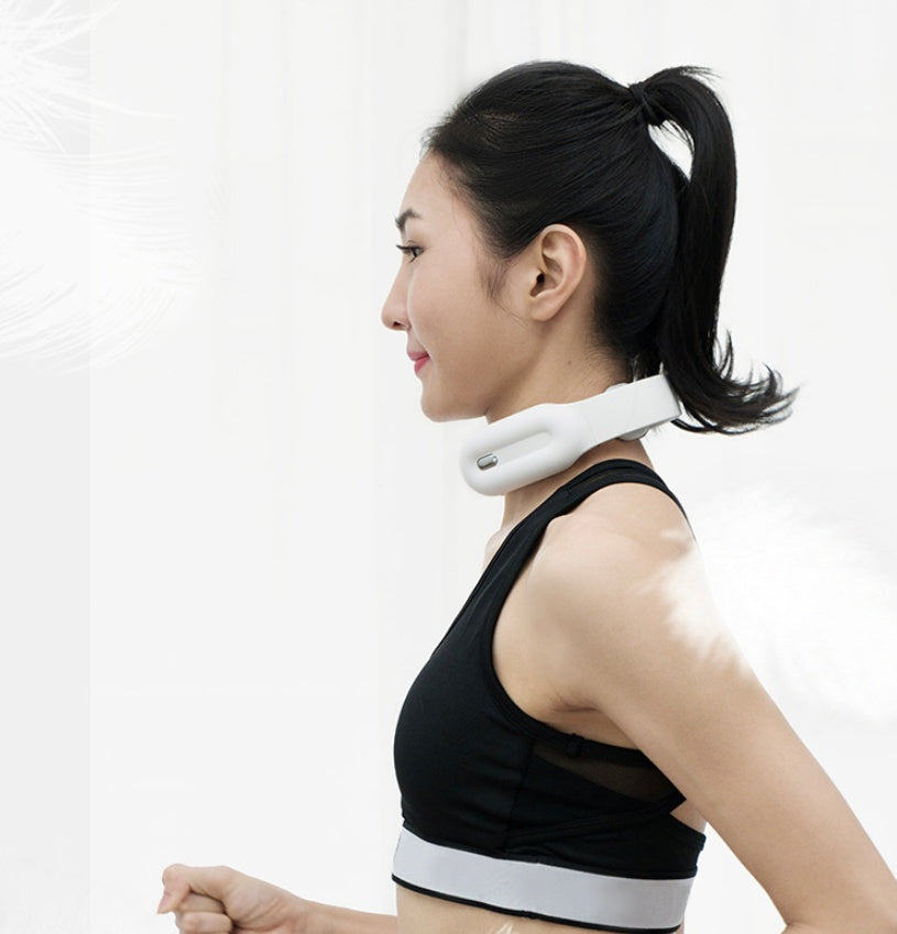 Aparat masaj cervical cu impulsuri electromagnetice,cu incalzire,portabil,3moduri de masaj,15 nivele de intensitate,USB