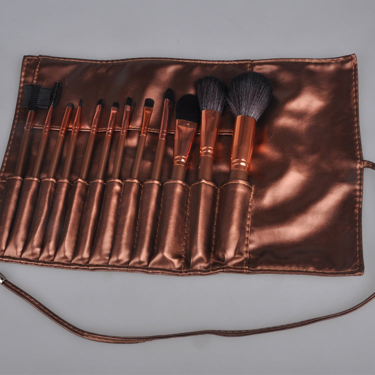 Makeup brush set, synthetic hair