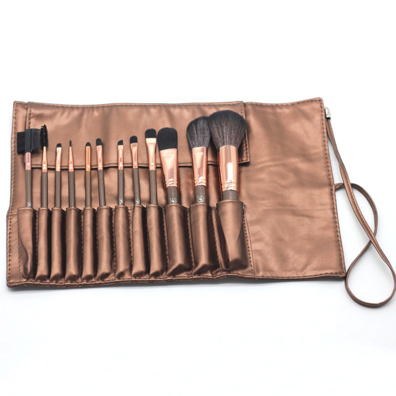 Makeup brush set, synthetic hair