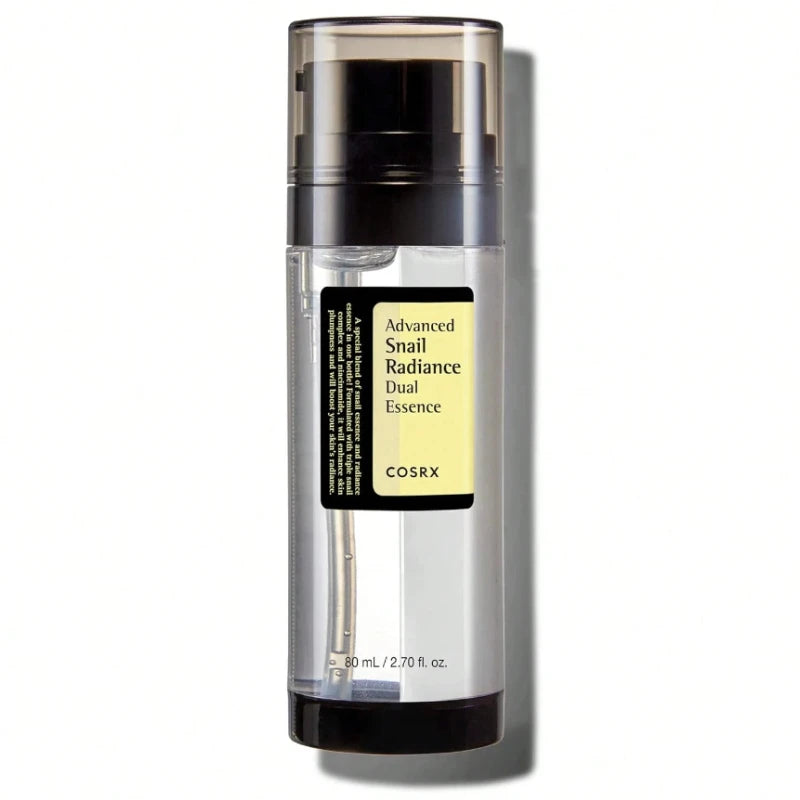 COSRX Advanced Snail Radiance Dual Essence,esenta duala pentru stralucire cu secretie de Melc si Niacinamide ,80ml