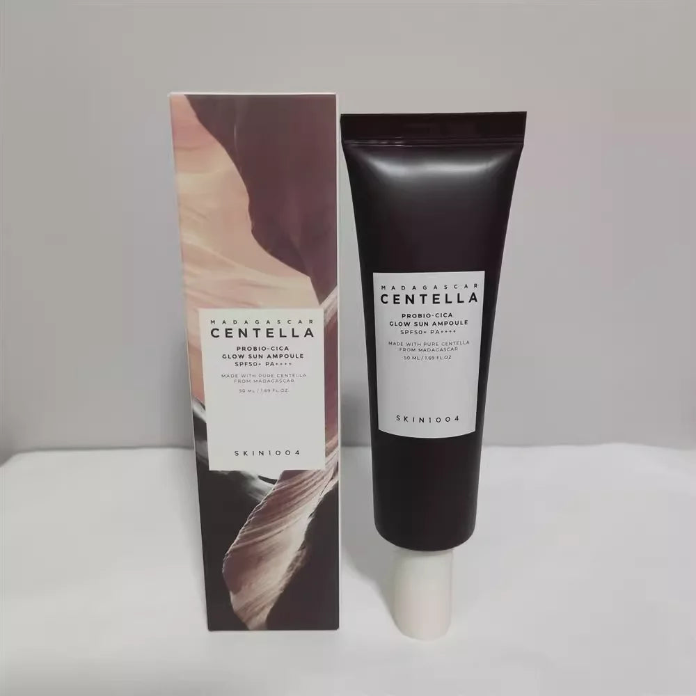 Ser cu protectie solara SPF 50+ PA++++ Centella Glow Sun Ampoule Probio-Cica, 50 ml, Skin1004