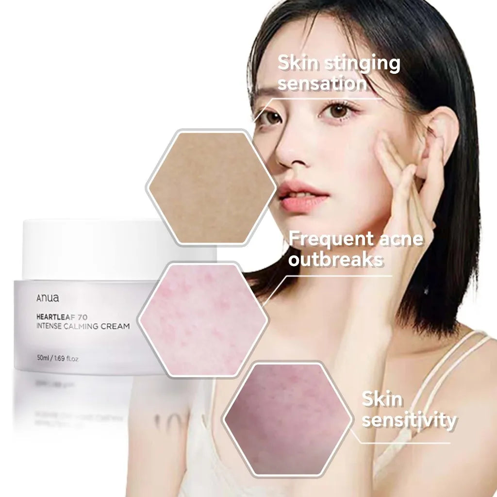 Crema de fata Heartleaf 70% Intense Calming, 50ml, Anua