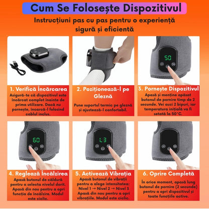 Compresie fierbinte cu 5 viteze pentru glezna